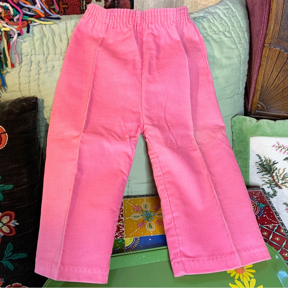 80s Toddler Pink Corduroys and Blouse
